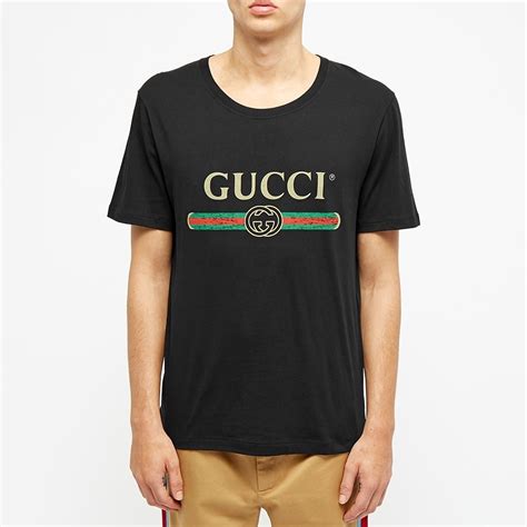 black gucci fake logo t shirt|bootleg Gucci shirt chinatown market.